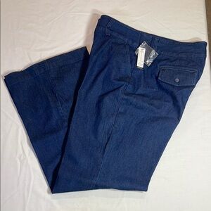 Attention Blue Flare Wide Leg Jeans